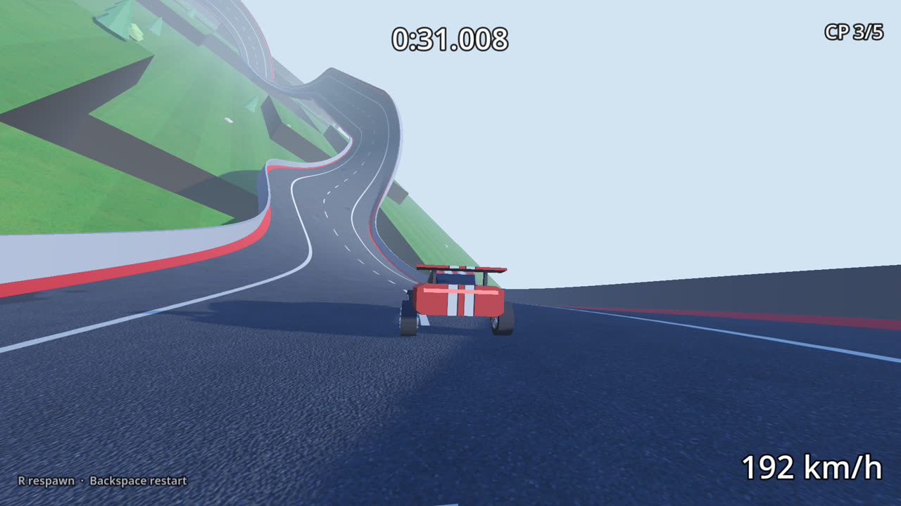 The car on a wall ride, sweeping around a banked wall at 192 km/h